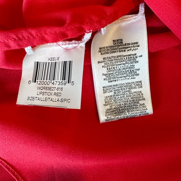 BCBG red Keelie dress. Size Small - Picture 8 of 9